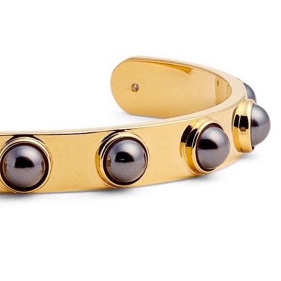 KATE SPADE • Charcoal Tag Along Cuff Bracelet - Picture 3 of 7